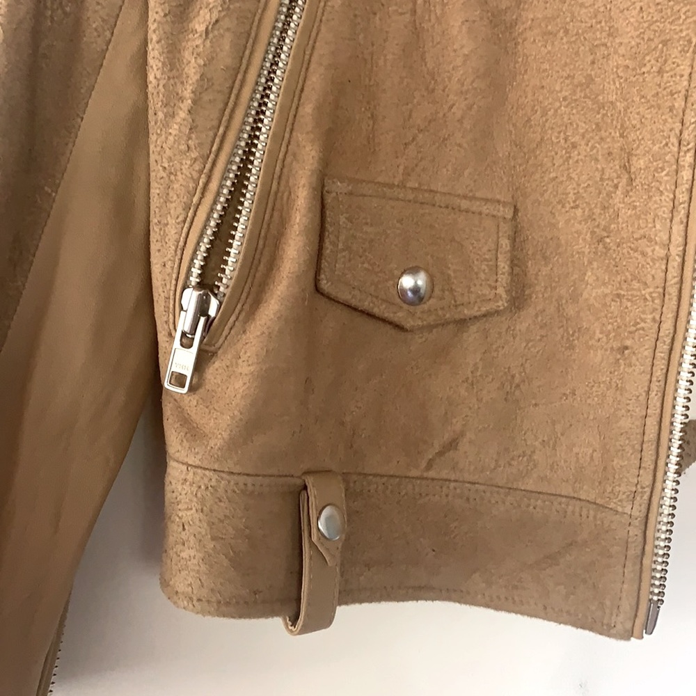 Tan Leather Jacket - Picture 5 of 7